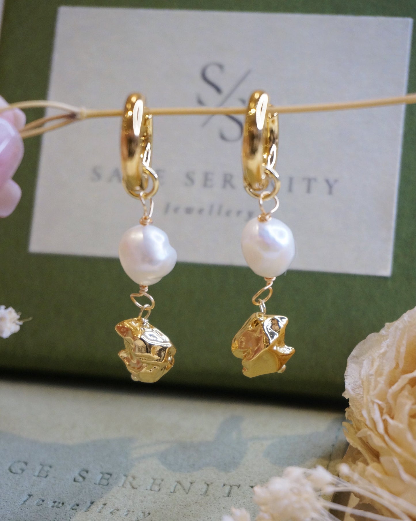 Cecile Baroque Pearl Earrings