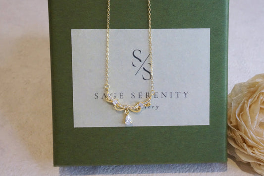 Agathe CZ Diamond Necklace