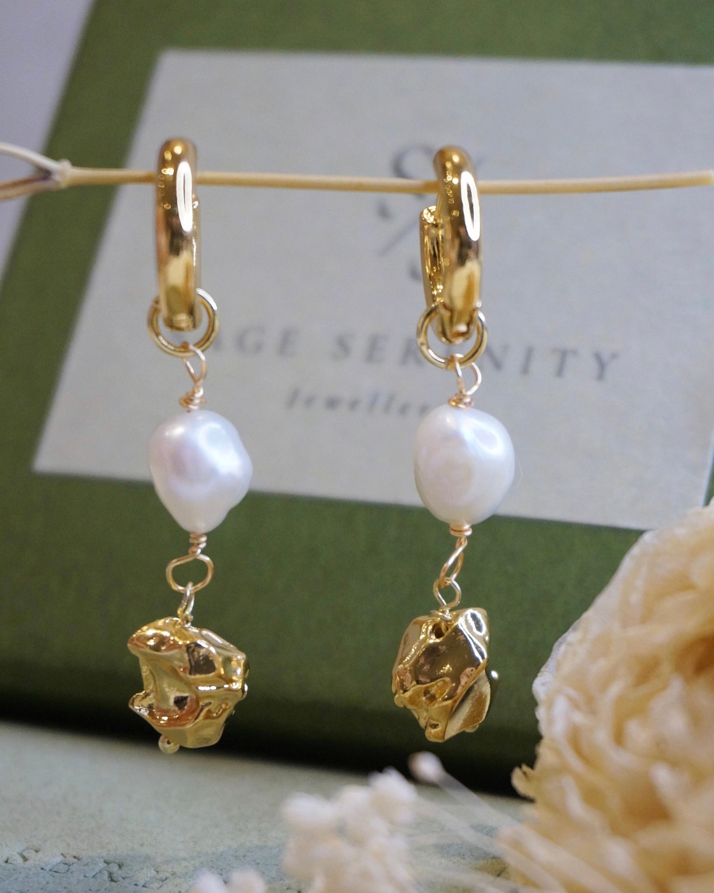 Cecile Baroque Pearl Earrings
