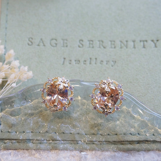 Amber Citrine Earrings