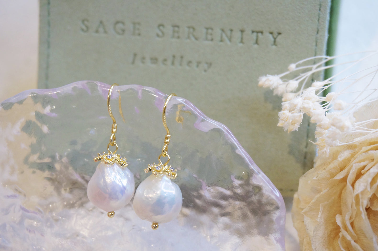Selene Baroque Pearl Earrings