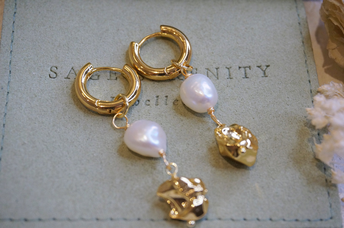 Cecile Baroque Pearl Earrings