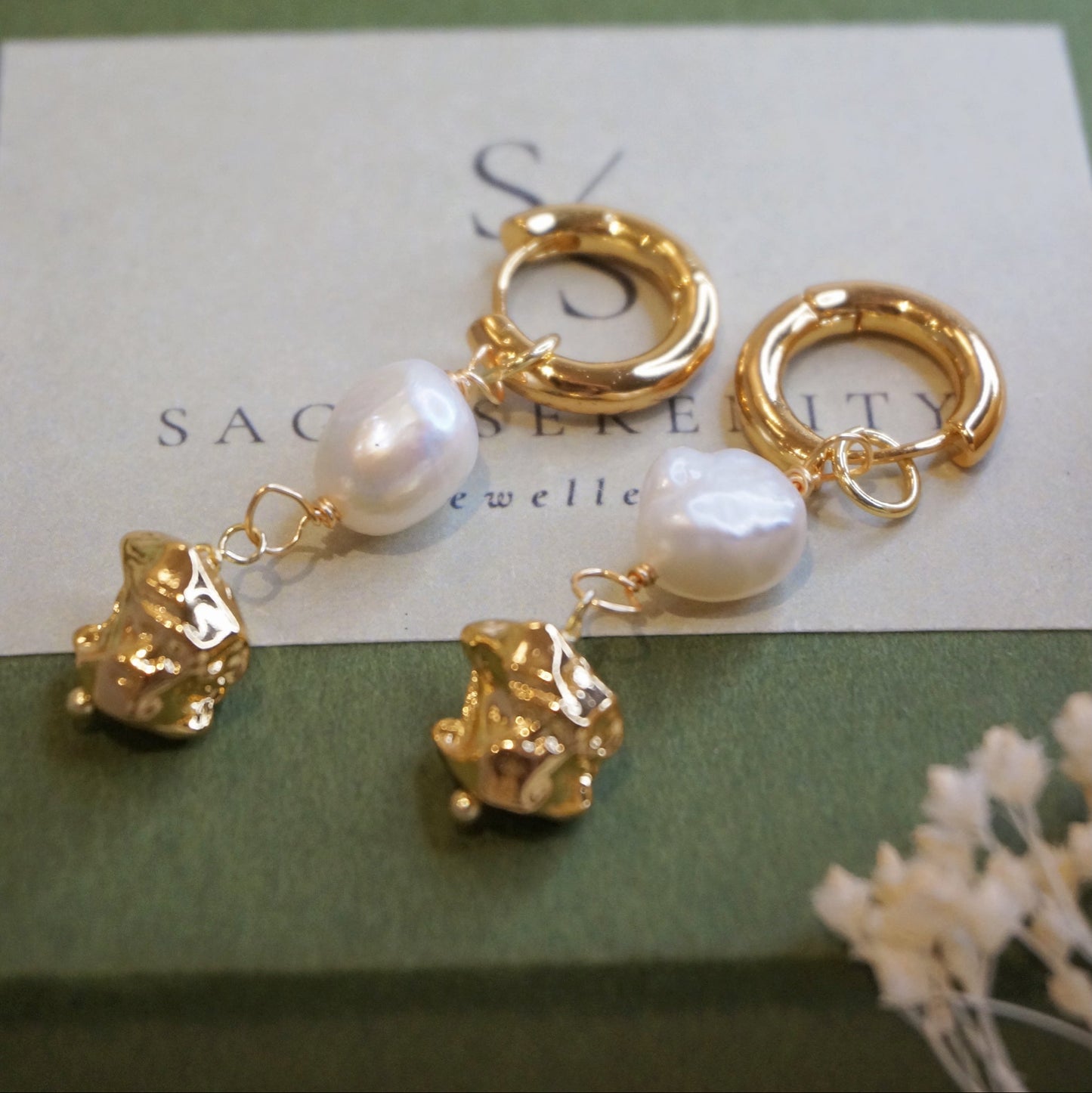 Cecile Baroque Pearl Earrings