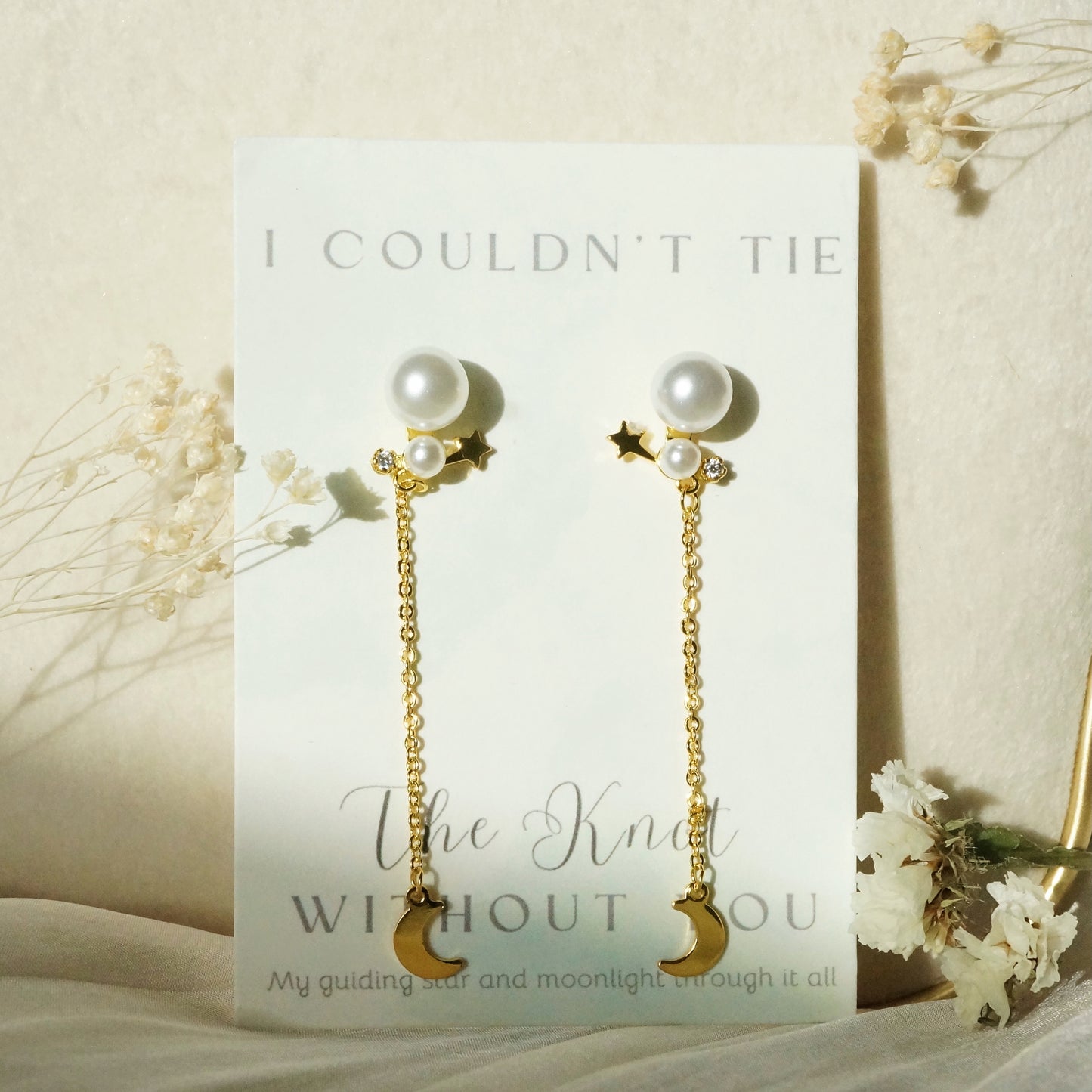 Tie the Knot Pearl Earrings