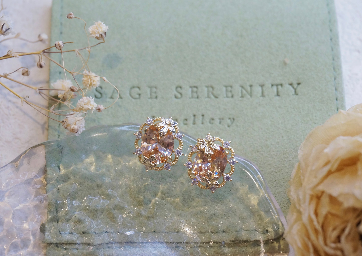 Amber Citrine Earrings