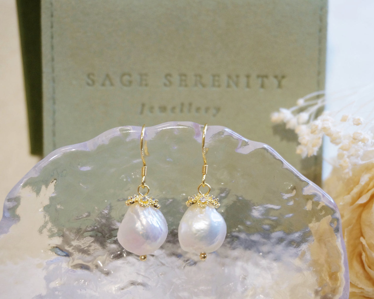 Selene Baroque Pearl Earrings