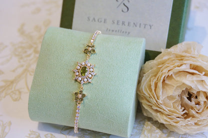 Diane Zircon and Pearl Bracelet