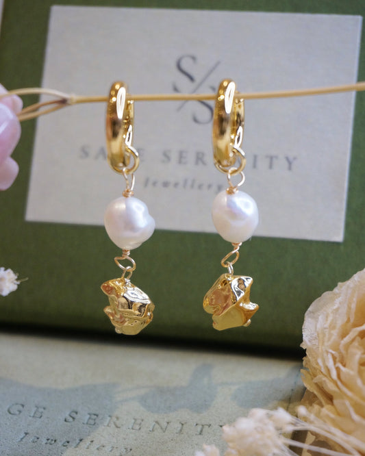 Cecile Baroque Pearl Earrings