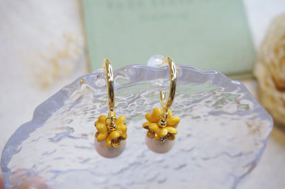 Eilidh Japanese Cotton Pearl Earrings