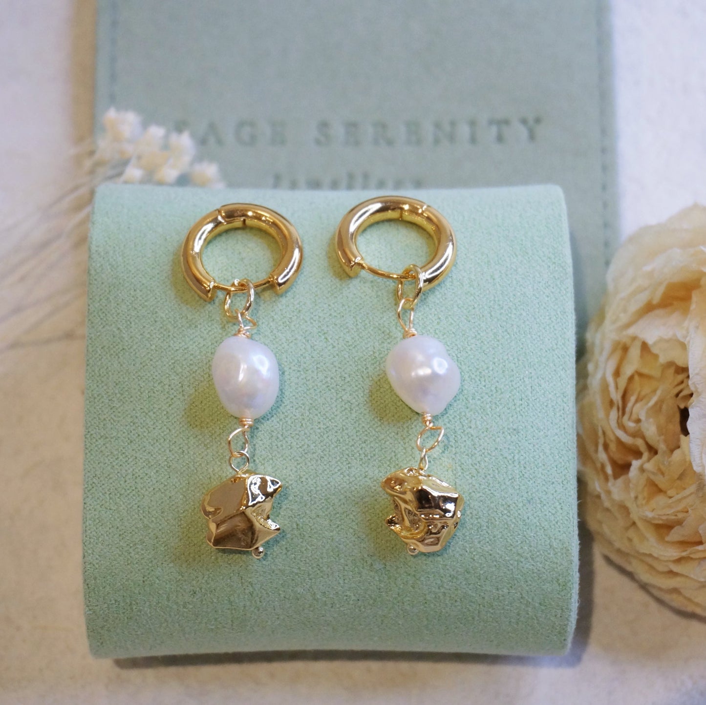 Cecile Baroque Pearl Earrings