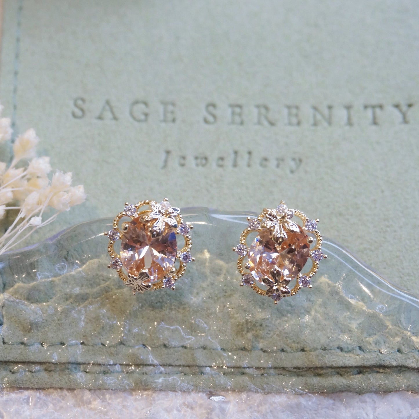 Amber Citrine Earrings