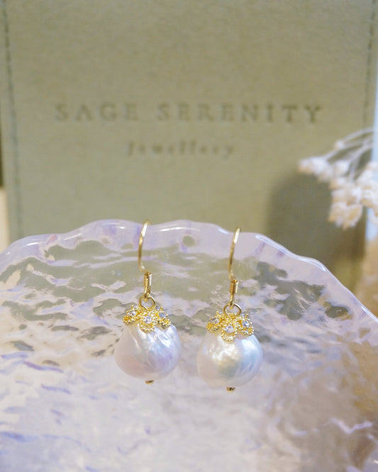 Selene Baroque Pearl Earrings