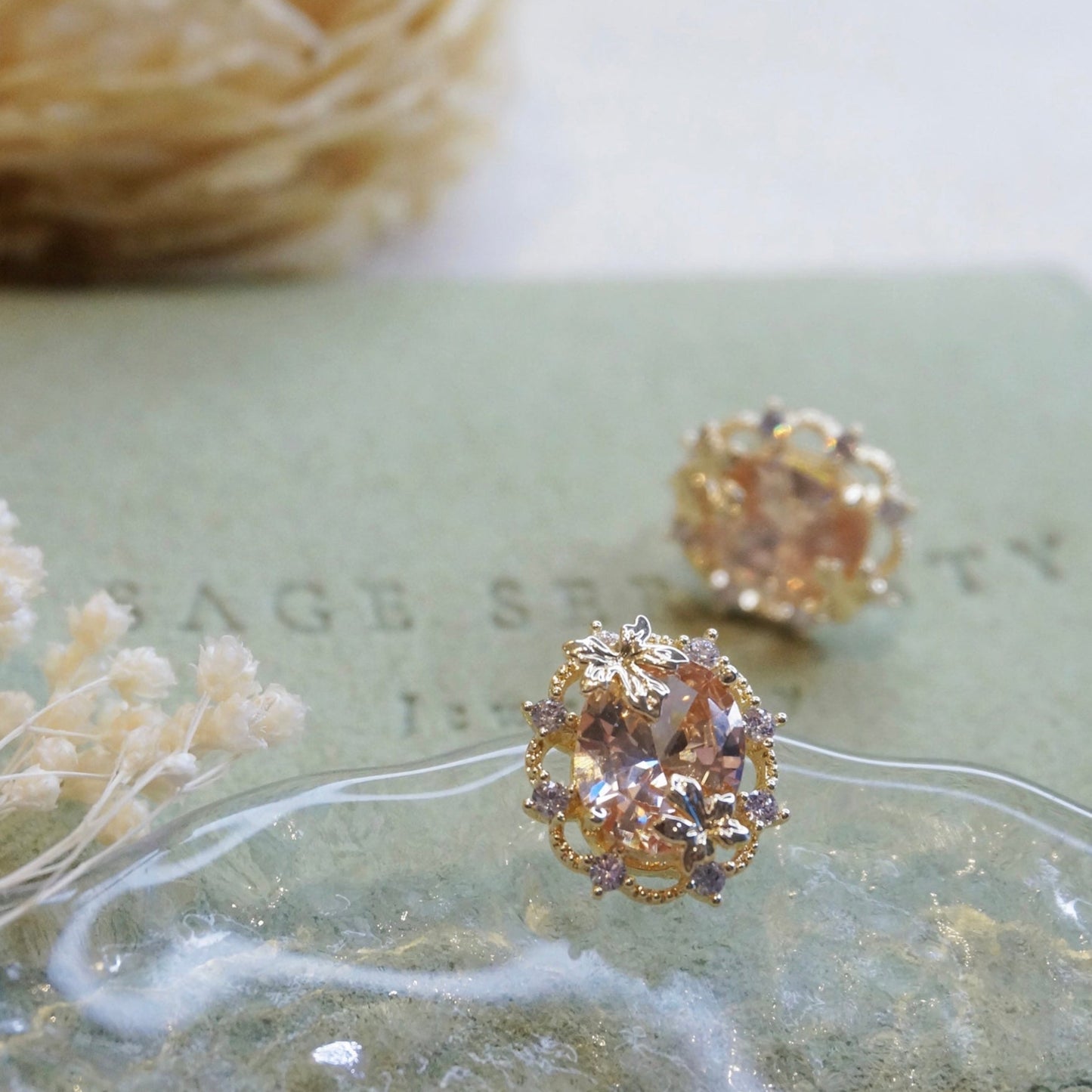 Amber Citrine Earrings