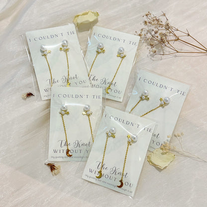 Tie the Knot Pearl Earrings