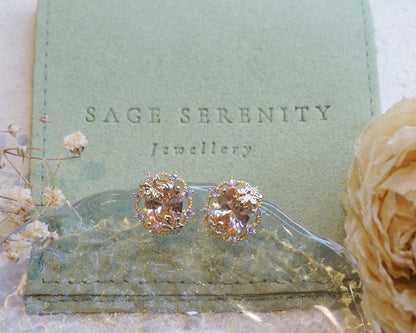 Amber Citrine Earrings
