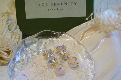 Sophia Pink Shell Petal Earrings