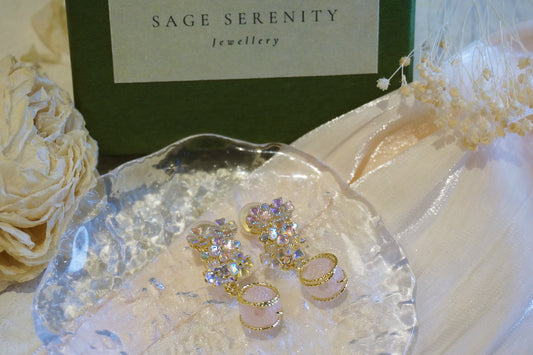 Sophia Pink Shell Petal Earrings