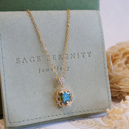 Éloise Peridot Green Zircon Necklace