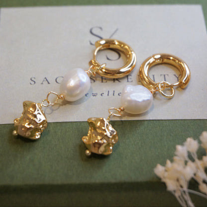 Cecile Baroque Pearl Earrings