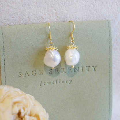 Selene Baroque Pearl Earrings