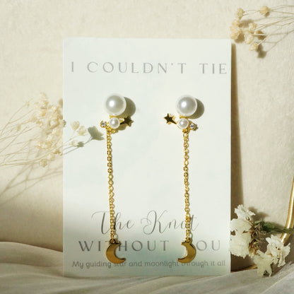 Tie the Knot Pearl Earrings
