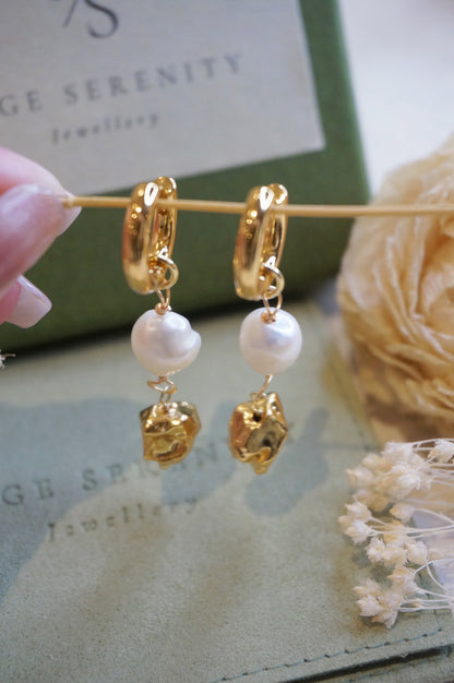 Cecile Baroque Pearl Earrings