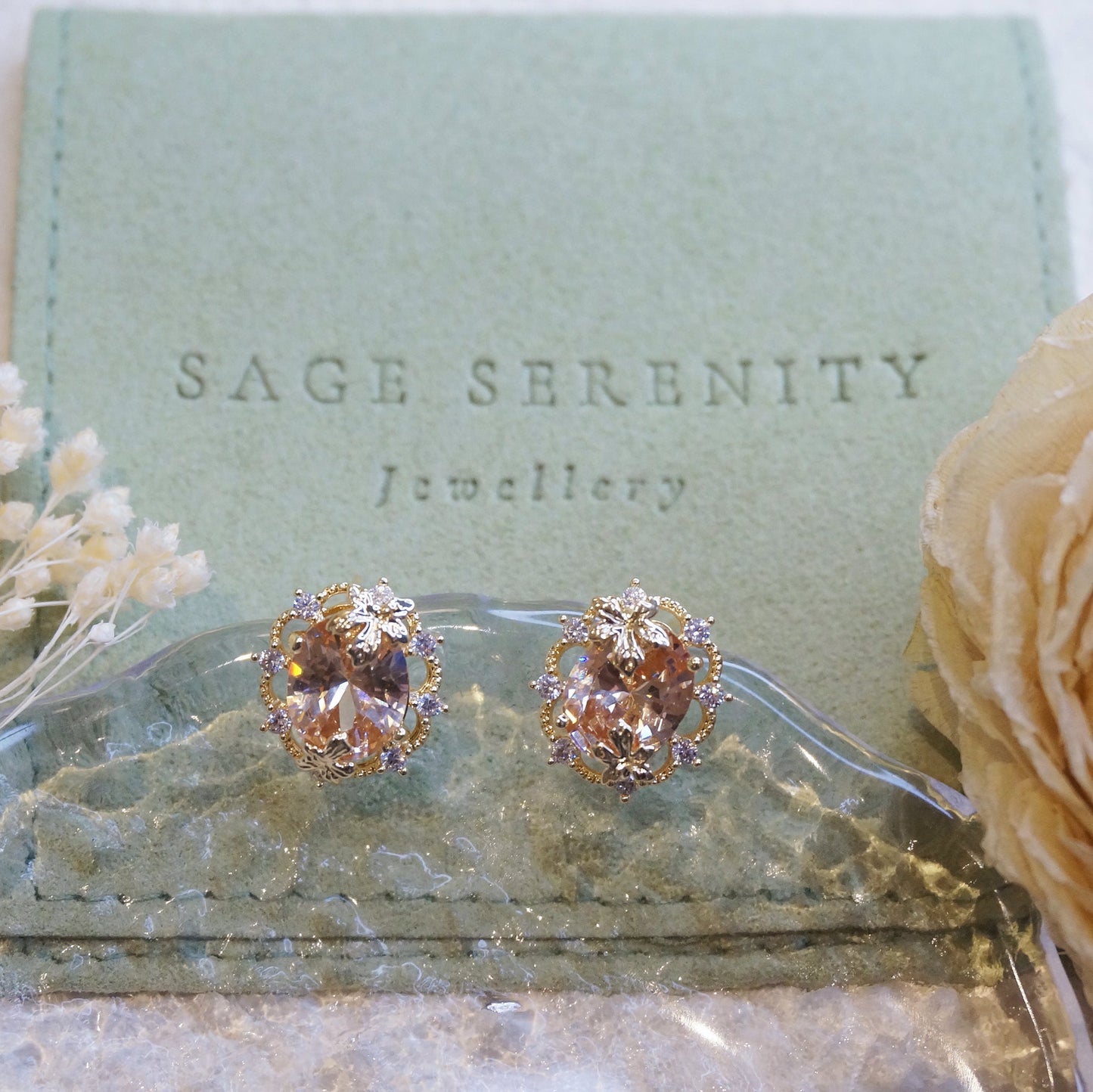 Amber Citrine Earrings