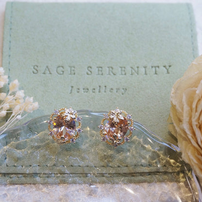Amber Citrine Earrings