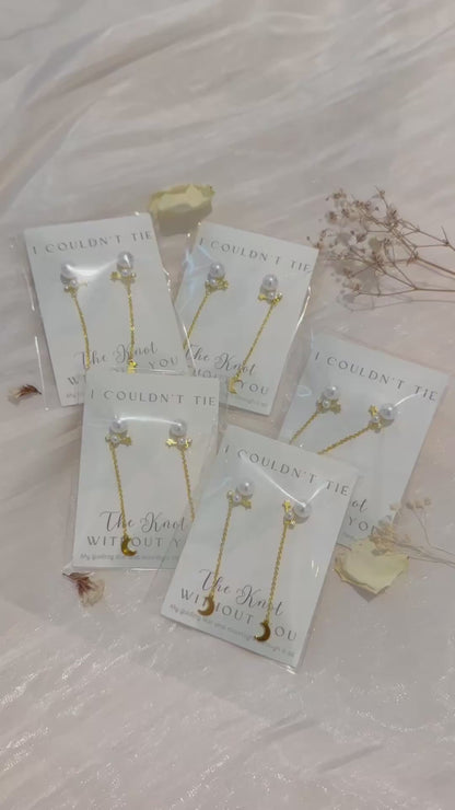 Tie the Knot Pearl Earrings