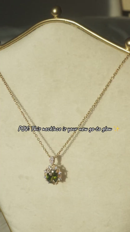 Éloise Peridot Green Zircon Necklace