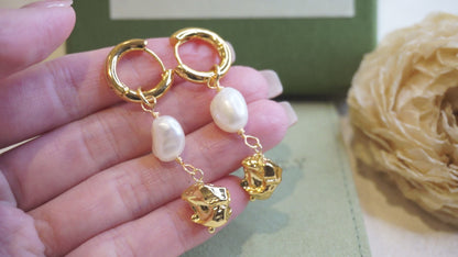 Cecile Baroque Pearl Earrings